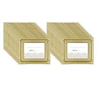 MCS Wedding Photo Frame/Placecard Holder, 69042, 24-Pack, Glitter Gold