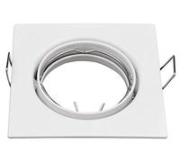 McShine - ER-81 Recessed Frame Recessed Spotlight, 81 x 81 mm, Swivelling, White