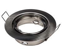 McShine ER-87 Installation Frame Recessed Spotlight 80 mm Diameter Pivoting Brushed Stainless Steel