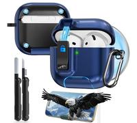 MCTOPZO Compatible with AirPods 4th Generation Case with Phone Stand & Cleaning Kit Compatible with Magsafe,Magnetic Automatic Lock for Airpods 4 with Active Noise Cancellation Charging Cover