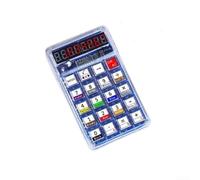 MCU Based DIY LED Calculator Kit for Soldering Practice with 51 Components, 7 Digit LED Display, Multi Function Support for Arithmetic Square Root Decimal Hex and Resistor Code (Red)