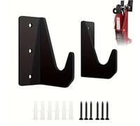 Mcuhm 2 Pcs Hydraulic Trolley Jack Holder, 4.64x1.77 Inches Jack Stand Wall Mount, Hydraulic Jack Storage Rack, Floor Jack Stand Wall Mount Organizer