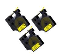MCUXMVUMI 3PK 40918 Label Tape Compatible With 40918 Label Tape Printer Ribbon 9mm Black On Yellow For LabelManager 160 280 210D
