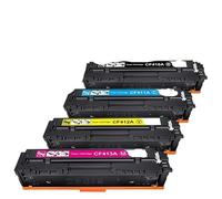 MCUXMVUMI 4PK Compatible Toner Cartridge CF410A 3A 477A For Color Laser Printer Models M452dw M477fnw And Similar Printers