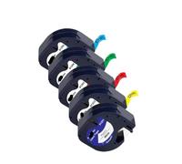 MCUXMVUMI 91201 Compatible Label Tape 5pcs 10pcs For LT100H Label Printer Plastic 91331 12267 91202 91200 12mm LT Tape(5PK 5Mixed Colors)