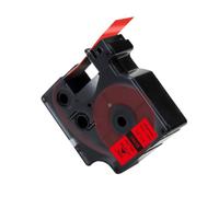 MCUXMVUMI Compatible 9 Color Label Tape 18433 18445 18436 18439 18442 19mm For Printer Models 4200 5200 1805436(Black on Red)