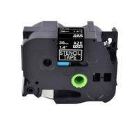 MCUXMVUMI Etching Stencil Tape Cassette Non-adhesive 18mm 24mm 36mm Compatible With STE 141 STE 151 STE 161 Black(36mm)