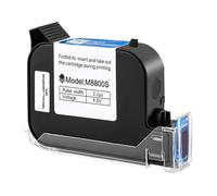 MCUXMVUMI Ink Cartridge 12.7mm Fast Drying Waterproof Solvent Black Ink 1 2 3 5PC Compatible With TIJ Handheld Printer(1PC-BLACK)