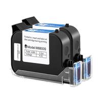 MCUXMVUMI Ink Cartridge 12.7mm Fast Drying Waterproof Solvent Black Ink 1 2 3 5PC Compatible With TIJ Handheld Printer(2PC-BLACK)