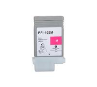 MCUXMVUMI Ink Cartridge PFI-102 Replace For Plotter Wide Format Printer 500 600 700 Model IPF510 IPF610 IPF710 IPF605 IPF720(Magenta)