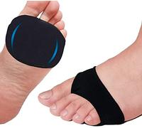 Mcvcoyh 6 Pack Foot Pads for Women and Men, Fabric Soft Forefoot Pads, Metatarsal Pads for Metatarsalgia