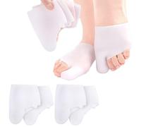 Mcvcoyh 8 Pieces Big Toe Protector, 2 in1 Gel Toe Cap with Bunion Cover, Provides Relief from Missing or Ingrown Toenails, Corns