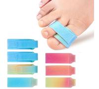 Mcvcoyh Fibre Hammer Toe Corrector Toe Splint for Broken Toes,Brace Orthopedic Separator, Cushioned Bandages Heal Wrap Toe Straighteners-7 Pieces