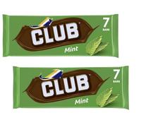 McVitiee's Club Mint Biscuit Bars Multipack 7 x 22g (2 Pack)