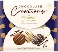 McVitiees Victoria Chocolate Creations Biscuits | Chocolate Biscuits | Cookies Gift | Perfect for Xmas Gifts | Christmas Selection Box 307g with snackify Nutrition Book (3 Boxes)