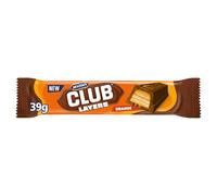McVitie's Chocolate Club Layers, Orange Flavour Biscuit Bar, 39 g (Pack of 24)
