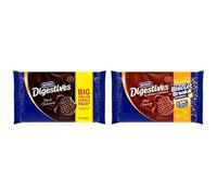 McVitie's Chocolate Digestives & Hobnobs Biscuits Bundle, 3-Pack