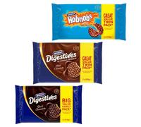 McVitie's Chocolate Digestives & Hobnobs Biscuits Bundle (Pack of 3)