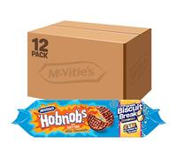 McVitie's Chocolate Hobnobs Biscuits, Classic Oat and Chocolate Biscuits, 431 g (Pack of 12)