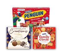 McVitie's Christmas Biscuit Selection Box Bundle - Includes Family Circle, Victoria & Penguin Biscuit Varieties for Festive Family Occasions