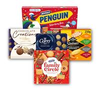 McVitie's Christmas Sweet & Savoury Selection Box Bundle - Includes Biscuits, Chocolate, and JACOB's & Carr's Cracker Varieties for Festive Family Occasions