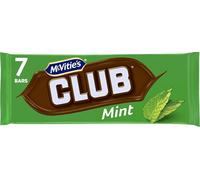 McVitie's Club Mint Biscuit Bars, 161 g (7 Bars Per Pack)