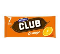 McVitie's Club Orange Biscuit Bars, 7 Bars per Pack (Pack of 1)