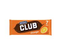 McVitie's Club Orange Biscuit Bars, 7 Bars per Pack (Pack of 1)