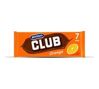 McVitie's Club Orange Biscuit Multipack - Pack of 4 | Crunchy Biscuit Coated in Smooth Chocolate with a Zesty Orange Flavor | Perfect for Snacking & Lunchboxes