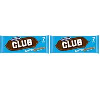 McVitie's Club Salted Caramel Biscuit Bars 7x23g (Pack of 2)