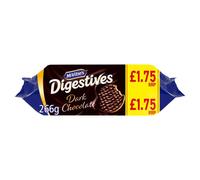McVitie's Digestives Dark Chocolate 266g x Case of 15