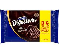 Mcvities Dark Chocolate Digestives Twin Pack 2X400g