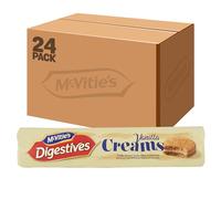 McVitie's Digestives Creams Vanilla Biscuits, 168 g (Pack of 24)