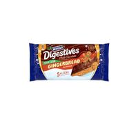 McVitie's Digestives Milk Chocolate Gingerbread Slices, 114 g (5 Slices) | Individually Wrapped, Great for Snacking, Festive Edition, Rich Chocolate & Gingerbread Flavour