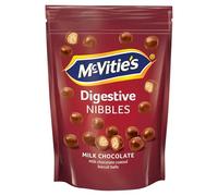 McVitie's Digestives Nibbles Milk Chocolate Coated Biscuit Balls, 80 g | Sweet Treat Snack Bites, Delicious, Sharing Pouch, On-the-Go Snacking, Fun Twist on a Classic Treat