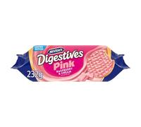 McVitie's Digestives Pink, Raspberry & Cream Flavour Biscuits, 232 g