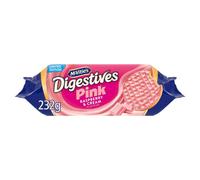 McVitie's Digestives Pink, Raspberry & Cream Flavour Biscuits, 232 g