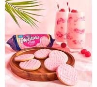 McVities Digestives Pink Raspberry Cream Flavour Biscuits 232 g Pack