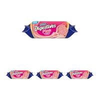 McVitie's Digestives Pink, Raspberry & Cream Flavour Biscuits, 232 g (Pack of 4)