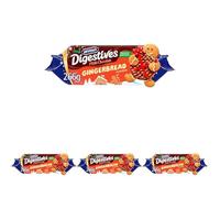 McVitie's Gingerbread Chocolate Digestive Christmas Biscuits 266 g (Pack of 4)