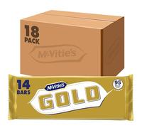 McVitie's Gold Bars Family Pack, 14 Bars (Pack of 18)