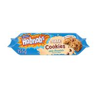 Mcvities Hobnobs Biscuits Oaty Cookies Milk Chocolate 155g