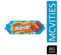 McVitie's Hobnobs Milk Chocolate Biscuits 262g - PACK (12)