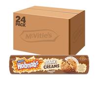 McVitie's Hobnobs Oaty Cream Chocolate Flavoured Biscuits, 160 g (Pack of 24)