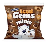 McVitie's Iced Gems Chocolate Flavour Multipack Biscuits 5 Mini Bags 115 g (Pack of 1)