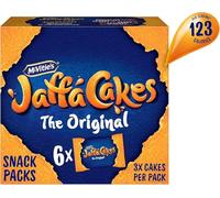 McVitie's Jaffa Cakes Original Biscuits Snack Pack, 6 x 3 Cakes, 198 g (Pack of 1)