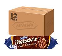 McVitie's Milk Chocolate Digestive Biscuits, 433 g (Pack of 12)