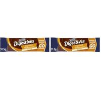 McVitie's Milk Chocolate Digestives Caramel Millionaire Slice, Snack Bar Single, 51.5 g (Pack of 2)