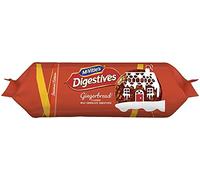 McVities Milk Chocolate Digestives with Gingerbread (250g), Case of 12