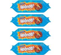 McVitie's Milk Chocolate Hobnobs Twin Pack, 4 x 262g | Suitable for Vegetarians | Baked with 100% Wholegrain | Healty Milk Chocolate Cookies | Great Value | Sold by Essential Products